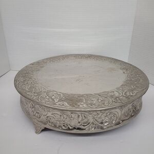 Silver Plated Footed Cake Serving Stand